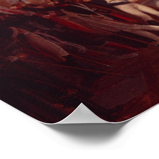 モンテネットとコサリアの捕獲された国旗 ポスター (角)