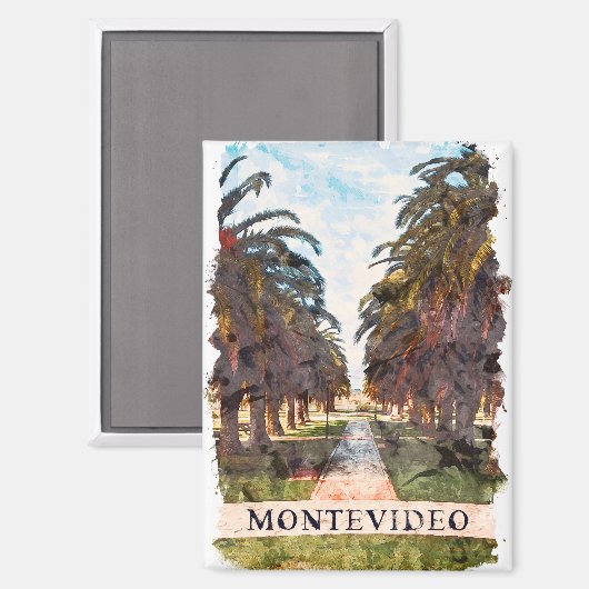 モンテビデオウルグアイ南米トラベル マグネット (正面/裏面)