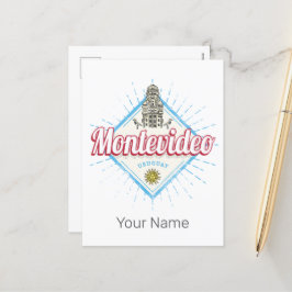 モンテビデオシティウルグアイPalacio Salvoお土産 シーズンポストカード