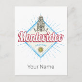 モンテビデオシティウルグアイPalacio Salvoお土産 シーズンポストカード (正面)