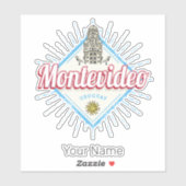 モンテビデオシティウルグアイPalacio Salvoお土産 シール (シート)