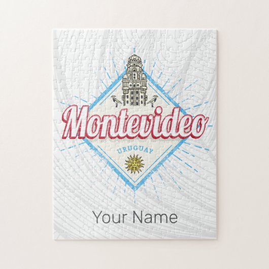 モンテビデオシティウルグアイPalacio Salvoお土産 ジグソーパズル (縦)