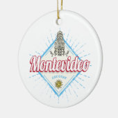 モンテビデオシティウルグアイPalacio Salvoお土産 セラミックオーナメント (左)