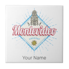 モンテビデオシティウルグアイPalacio Salvoお土産 タイル