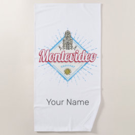 モンテビデオシティウルグアイPalacio Salvoお土産 ビーチタオル
