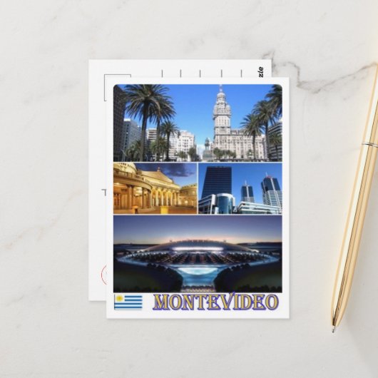 モンテビデオモザイク – ウルグアイ – ポストカード (正面/裏面インサイチュ)