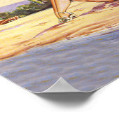 モンテビデオ、ウルグアイビーチ ポスター (角)