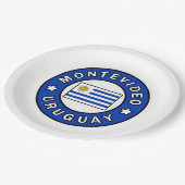 モンテビデオ・ウルグアイ ペーパープレート (アングル)
