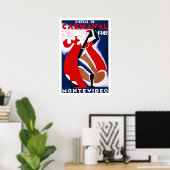 モンテビデオ・ウルグアイ・ヴィンテージ旅行 ポスター (ホームオフィス)