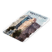 モンテビデオ・ウルグアイ・ヴィンテージ旅行 マグネット (左側)