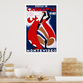 「モンテビデオ」ヴィンテージ旅行ポスター ポスター (キッチン)