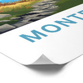 モンテフィッツロイアルゼンチントラベルプリント ポスター (角)