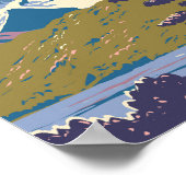 モンテフィッツロイパタゴニアトラベルアートヴィンテージ ポスター (角)