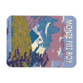 モンテフィッツロイパタゴニアトラベルアートヴィンテージ マグネット (横)