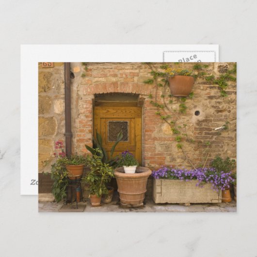 モンテフォッリォニコ、ヴァル・ド・オルチャ、シエナ県、2 ポストカード (正面/裏面)