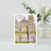 モンテプルシアノフランストラベルプレイスウォーターカラー ポストカード (スタンド正面)