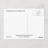 モンテプルチアノヴィノノビレ(イタリア) ポストカード (裏面)