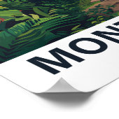 モンテベルデクラウドフォレストコスタリカ旅行 ポスター (角)