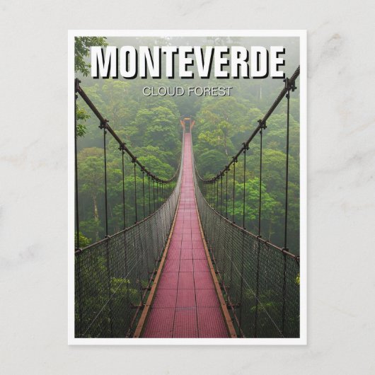 モンテベルデクラウドフォレストコスタリカ旅行 ポストカード (正面)