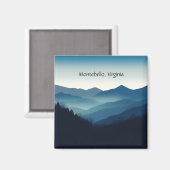 モンテベロバージニア州ブルーリッジ山脈オリジナルマグネット マグネット (正面/裏面)