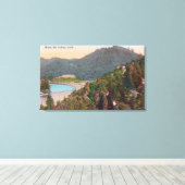 モンテリオからのサザンエアリアルビュー キャンバスプリント (インサイチュ (ウッドフロア))