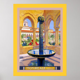 モンテレアル~パレルモ~ヴィンテージイタリアン旅行 ポスター