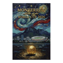 モンテレイ2026サッカー 高級フットボール壁画