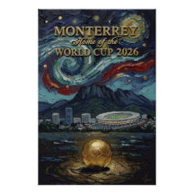 モンテレイ2026 サッカー  ラグジュアリー フットボール ウォールアート