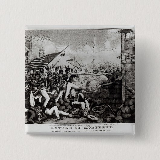 モンテレーの戦い 缶バッジ (正面)