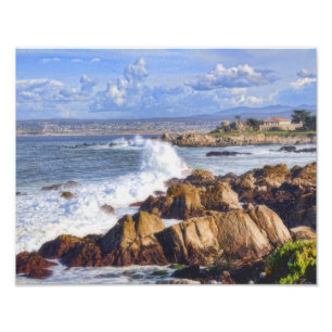 モンテレーカリフォルニアの景色の海岸 フォトプリント           