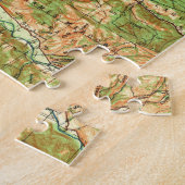 モンテレーカリフォルニア(1941年)のヴィンテージの地図 ジグソーパズル (側面)