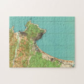 モンテレーカリフォルニア(1941年)のヴィンテージの地図 ジグソーパズル (横)