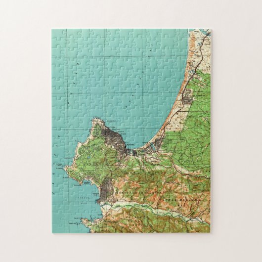 モンテレーカリフォルニア(1941年)のヴィンテージの地図 ジグソーパズル (縦)