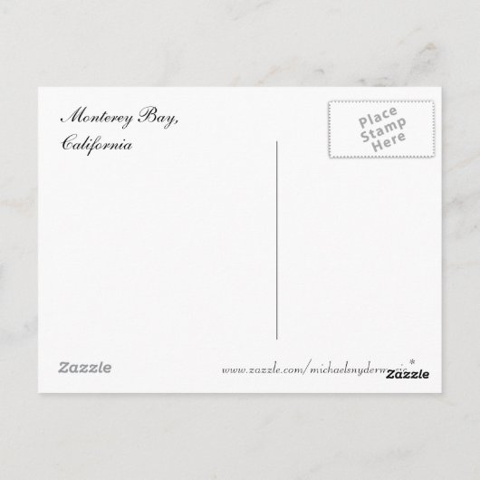 モンテレー湾の春のポストカード ポストカード (裏面)