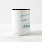 モンテレー湾の航海 ツートーンマグカップ (中央)