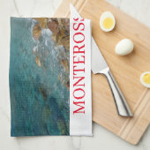 モンテロッソアルマーレビュー茶タオル キッチンタオル (四つ折り)