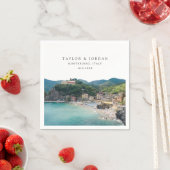 モンテロッソイタリア結婚の紙カクテルナプキン スタンダードカクテルナプキン (インサイチュ)