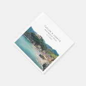 モンテロッソイタリア結婚の紙カクテルナプキン スタンダードカクテルナプキン (角)