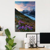 モンテローザ氷河 |スイス ポスター (ホームオフィス)