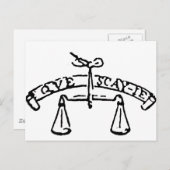 モンテーニュのモットーQue Sais-Je?何を知ってる? ポストカード (正面/裏面)