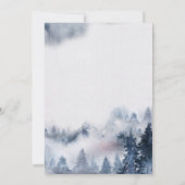 モンテーン スモーキー パープル ブライダル シャワー 招待状 (裏面)