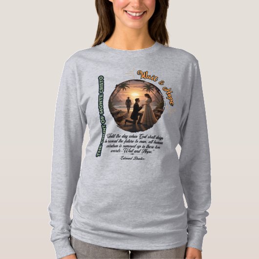 モンテ・クリスト伯 待て、そして希望せよ 日没 Tシャツ (正面)