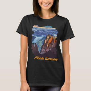 モンテ・ジェネローソ スイス アルプス ピーク トラベル Tシャツ