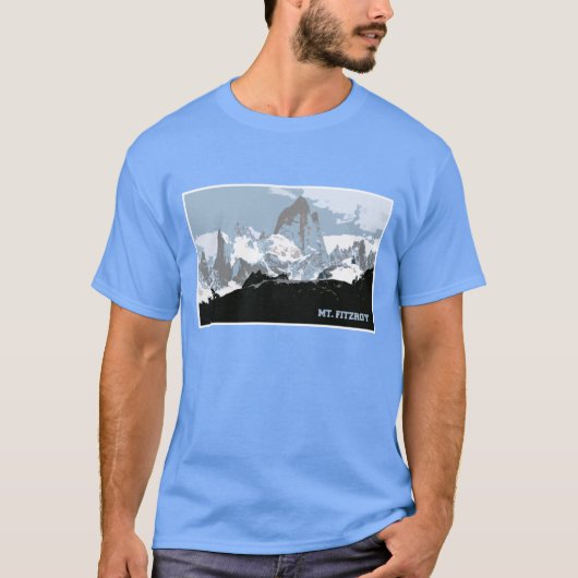 モンテ・フィッツ・ロイ、パタゴニア、アルゼンチン Tシャツ (正面)