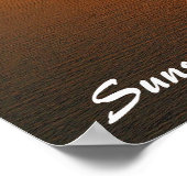 モンデュラン湖サンセットポスター ポスター (角)