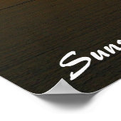 モンデュラン湖サンセットポスター ポスター (角)