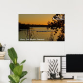 モンデュラン湖サンセットポスター ポスター (ホームオフィス)