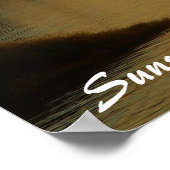 モンデュラン湖サンセットポスター ポスター (角)