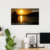 モンデュラン湖サンセットポスター ポスター (ホームオフィス)