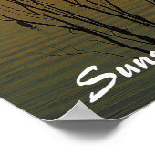 モンデュラン湖サンセットポスター ポスター (角)